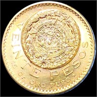 1920 Mexican Gold 20 Pesos UNCIRCULATED