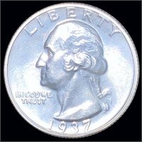 1937 Washington Silver Quarter UNCIRCULATED