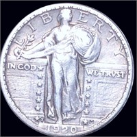 1920-S Standing Liberty Quarter NEARLY UNC