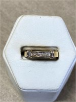 BRAND NEW 10KT Gold Diamond Band Size 6