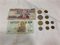 Foreign Currency, 1 Egyptian Bill, 1 Tur