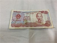 1 Vietnamese 500 Bill