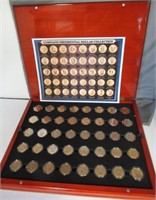 Complete Presidential Dollar Collection in Wooden