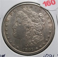 1891-S Morgan Silver Dollar.
