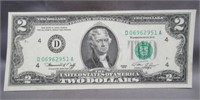 1976 $2 Federal Reserve Note. Nice.