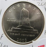 2003 Wright Monument Commemorative Half Dollar.