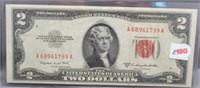 1953-B $2 Red Seal Note.