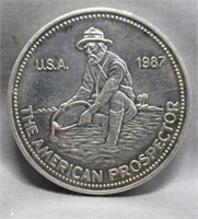 1987 The American Prospector One Ounce Fine