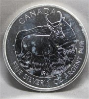 2013 $5 Canadian One Ounce Fine Silver Round.