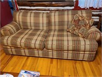 Plaid loveseat