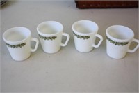 4 Pyrex Mugs