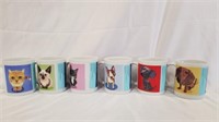 (New) Cats & Dogs Coffee Mugs - 6pk U14F