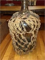 Antique 5 gallon Rope Covered Jug