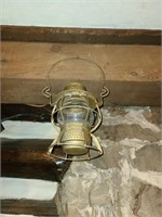 Antique clear globe Railroad lantern