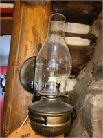 Wall mount oil lamp