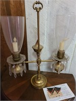 Brass table candle sconce