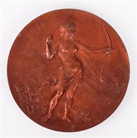 Coin 1896 Geneva. Canton bronze Shooting Medal
