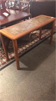 Slate and Wood Table