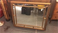 Gold Mirror with Rectangular Cut Outs