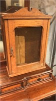 Antique Oak Hanging Cabinet