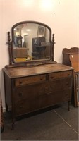 Depression Chest and Drawers with Mirror