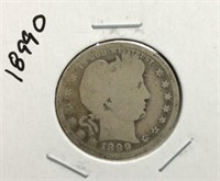 1899-O Barber Quarter Dollar Coin