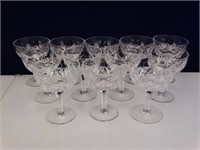 Crystal Diamond Pattern Wine Glasses