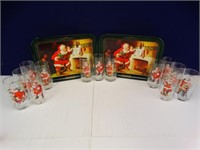 Vintage Coca-Cola Christmas Serving Trays & +