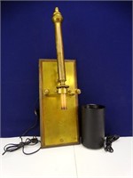 Brass Electric Sconce Light & Ceiling Canister +