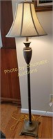 Painted metal floor lamp