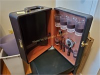 portable briefcase bar