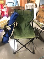 Green and Blue Foldable Outdoor/Camping Chairs
