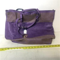 Large Purple and Gold Studded Marked Michael Kors