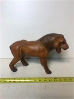 Lion Statue made in India from GENUINE LEATHER