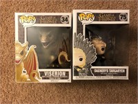 Daenerys and Viserion Game of Thrones Pops