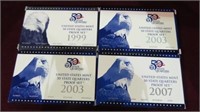 1999, 2 2003, 07 US STATE QTR PROOF SETS