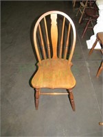 VTG Spindle Bow Back  wooden chair