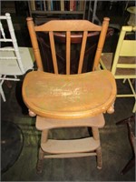 VTG Oak Hill High Chair circa mid-late 1900s