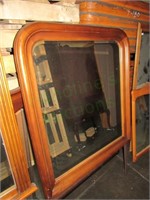 VTG Mid-Century Mod Dresser Mirror w/curved top