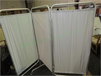Folding Medical Privacy Screen-wheeled