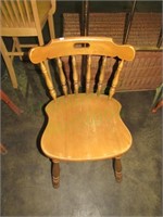 Solid wood side chair