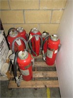 Lot of Fire Extinguishers used and untested