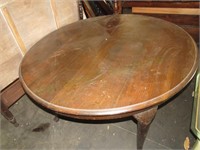 VTG Round Wooden Table-see photos for damage