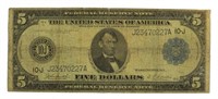 Series 1914 Large $5 Federal Reserve Note