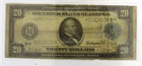 Series 1914 Large $20 Federal Reserve Note