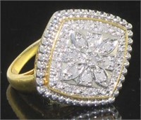 Antique Style Diamond Cocktail Ring