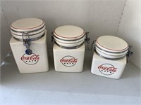 Coco Cola canister set