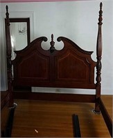Chippendale Style Mahogany Post Bed Frame,