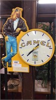 JOE COOL CAMEL ADVERTISING CLOCK/SIGN