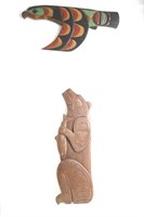 2 Northwest Coast First Nations carvings